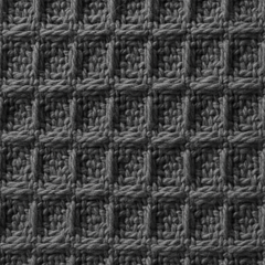 Organic Cotton Waffle Baby Blanket Charcoal Grey