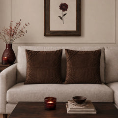 Artisan Lines Velvet Cushion Cover pack of 2