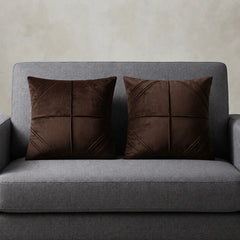 Facet Series Velvet Cushion Cover pack of 2