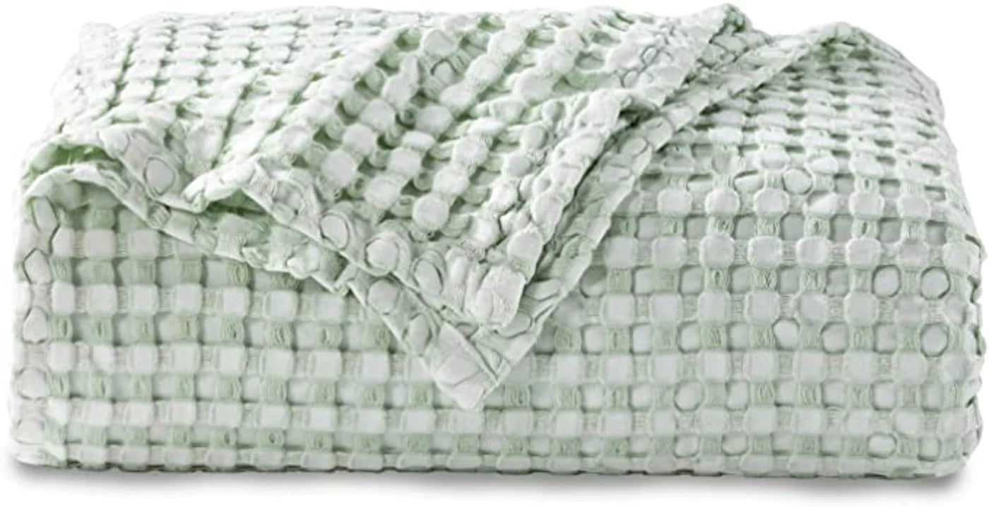 Viscos Cotton Thermal Blanket Royal Blue