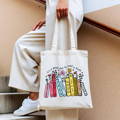 Floral Reads Tote Bag