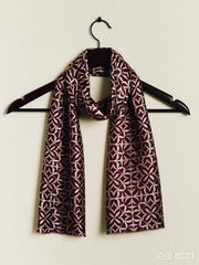 Maroon Georgette silk Scarf