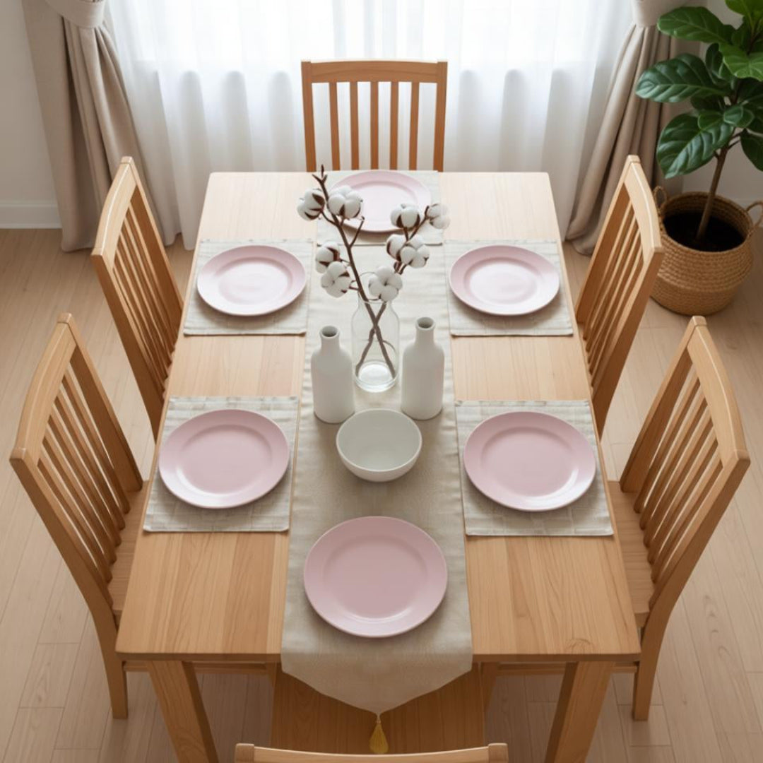 Golden Dew Table Runner With 4 Mats