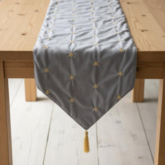 Royal Embroidered Velvet Table Runner