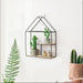 Wall-Mounted Lounge Living Drawing Room Floating Metal Solid Wood House Frame Decor - waseeh.com