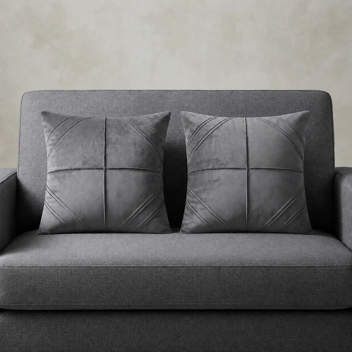 Facet Series Velvet Cushion Cover pack of 2