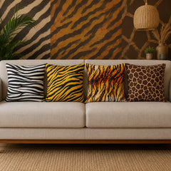 Animal Print Cushion Covers Pack 4
