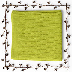 Waffle Nest Baby Blanket Lemon Grass