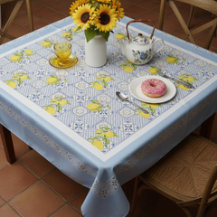 Mediterranean Lemon Tile Table Cover