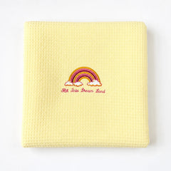 Dreamy Rainbow Baby Waffle Blanket