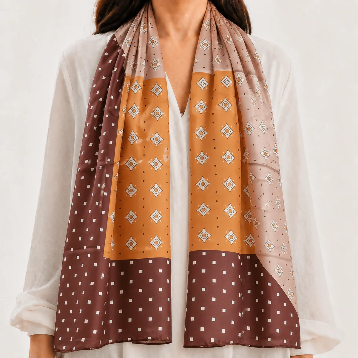 Amber Dusk Silk Scarf
