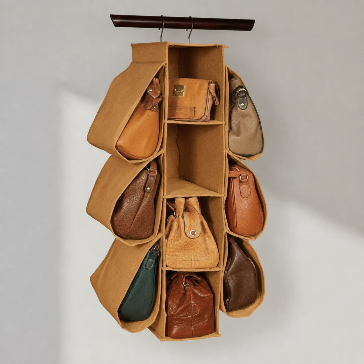 Hanging Purse Organizer 10 Compartments