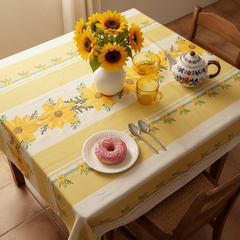 Sunflower-Stripel Table Cover