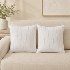 Terra Bloom Embroidered Cushion Cover Pack of 2