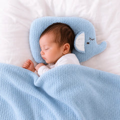 Premium Newborn Elephant Pillow & Blanket Set