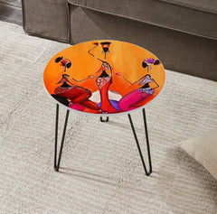 Tribal African Women Art Hairpin Tables