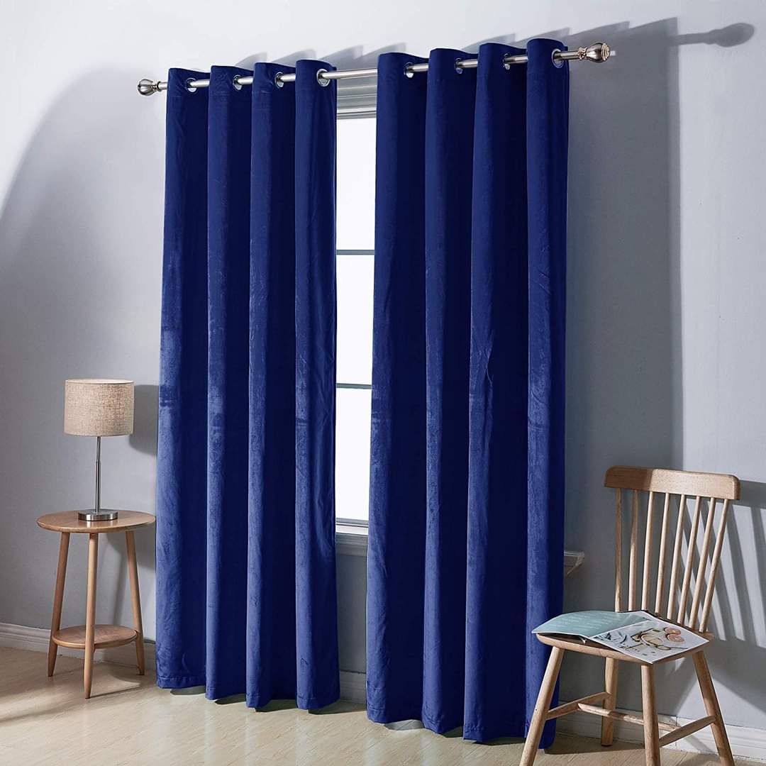 Modern Velvet Curtain Pack of 2