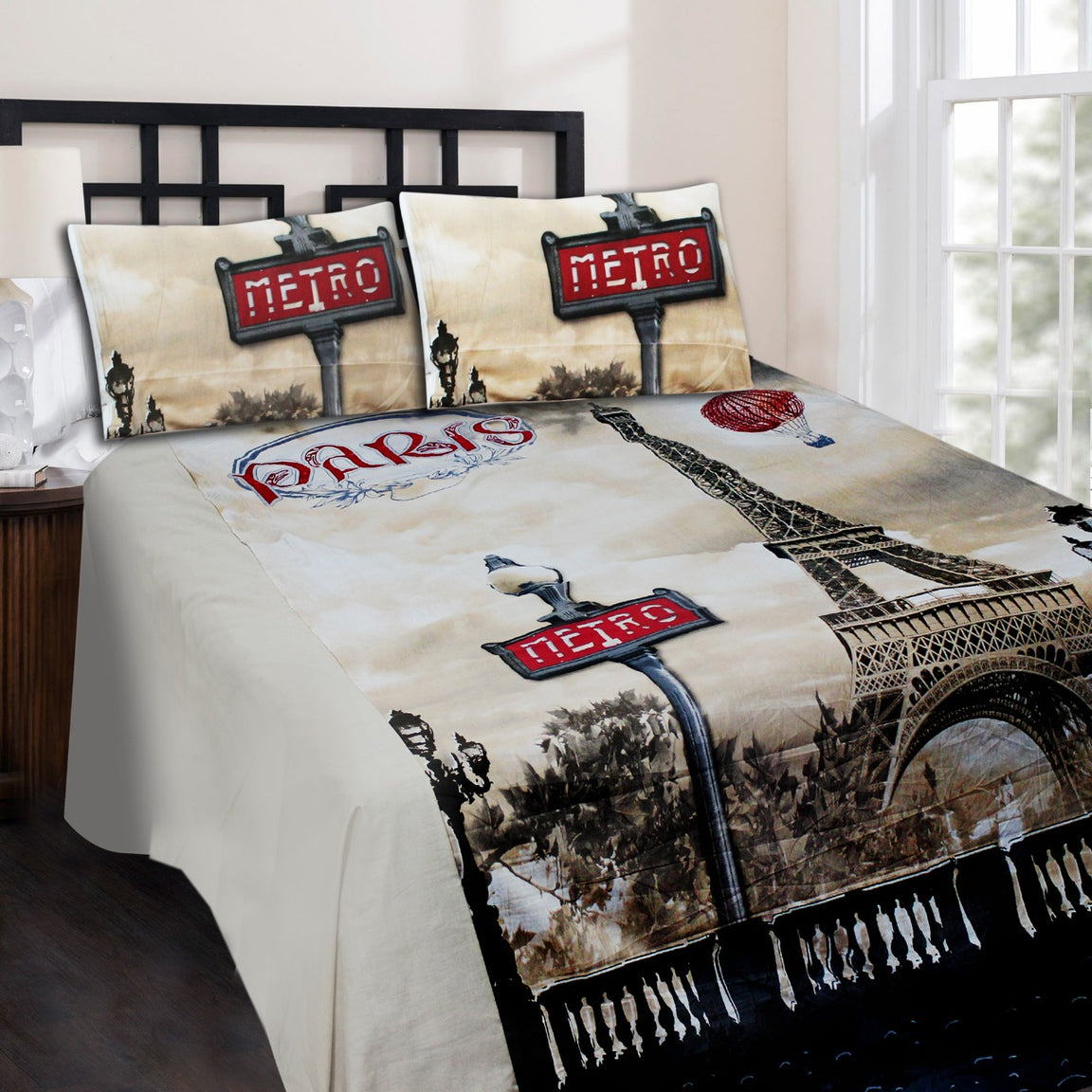 Kids Bed Sheet - Paris