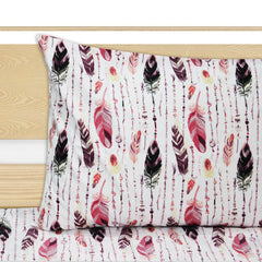 SINGLE KIDS BED SHEET - FEATHERS